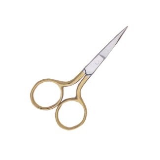SMALL SCISSORS SS # 901 MOUSTACHE SCISSOR STR' GOLD 3.5"