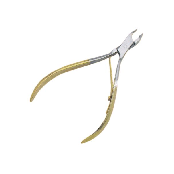 Cuticle Nipper (Economy Line) EN#106 Lap Joint S/S 1/2 Jaw Gold 4"