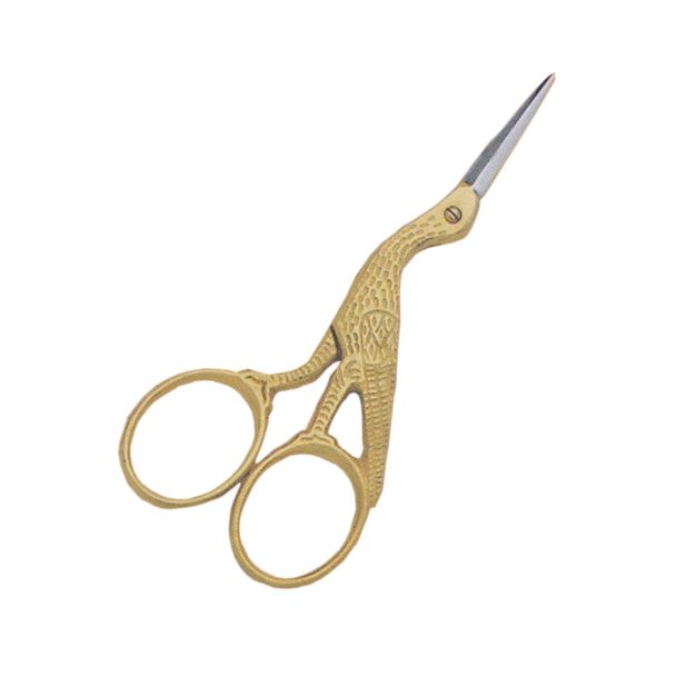 SMALL SCISSORS SS # 919 STORK SCISSOR STR' GOLD 4.0"